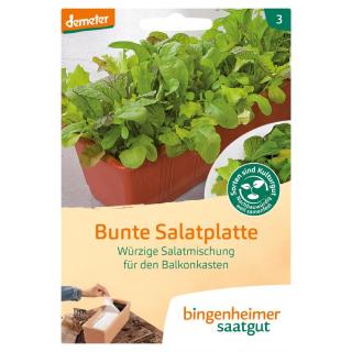 Bunte Salatplatte - Saatplatte (Saatgut)  1St