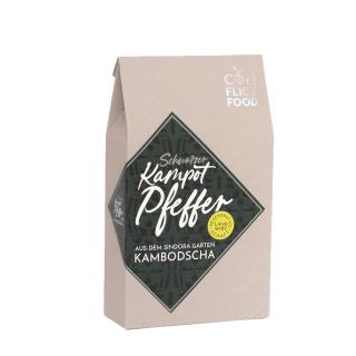 Schwarzer Kampot Pfeffer 33g, Geschenkverpackung