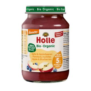 Apfel und Heidelbeeren  190g